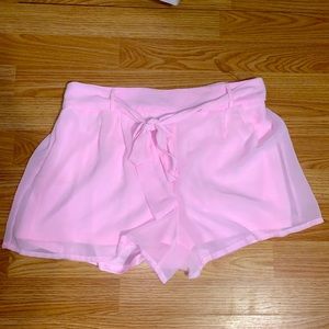 Baby pink boutique shorts